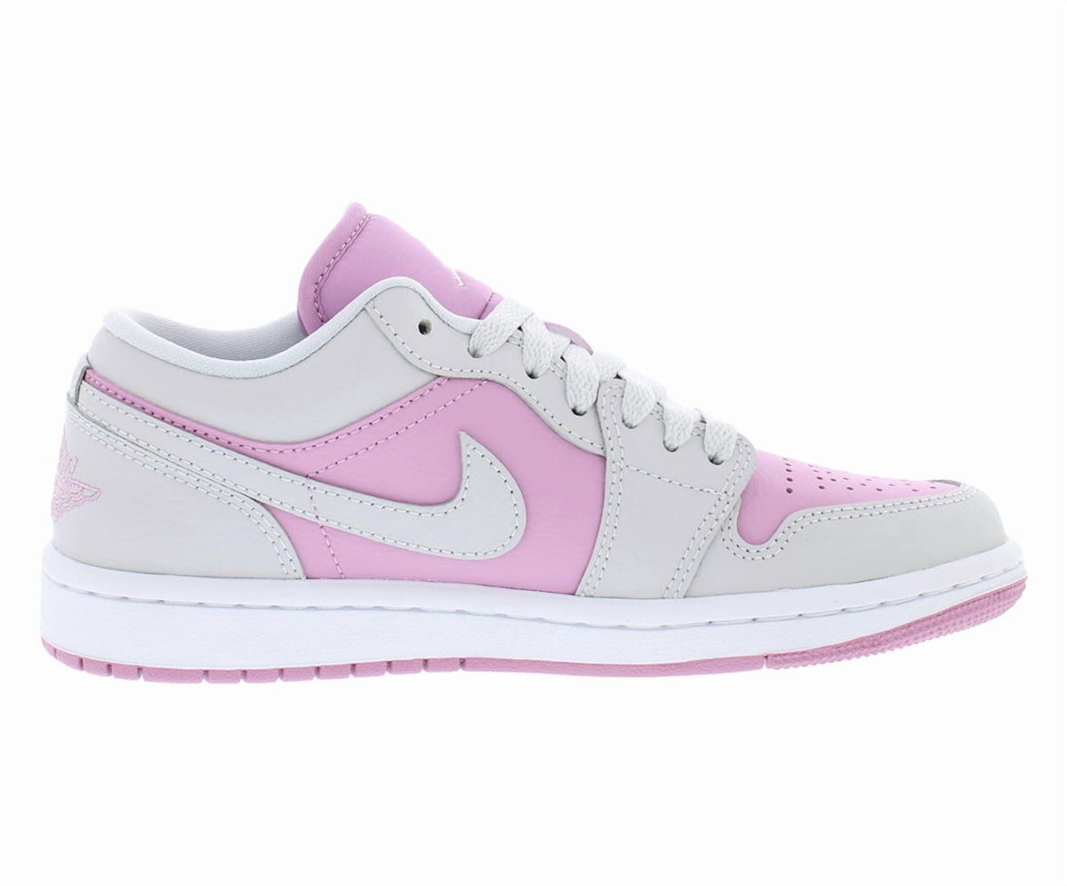 Big Kid's Jordan 1 Mid Pink Foam/White-Fire Red (DQ8423 608) - 7