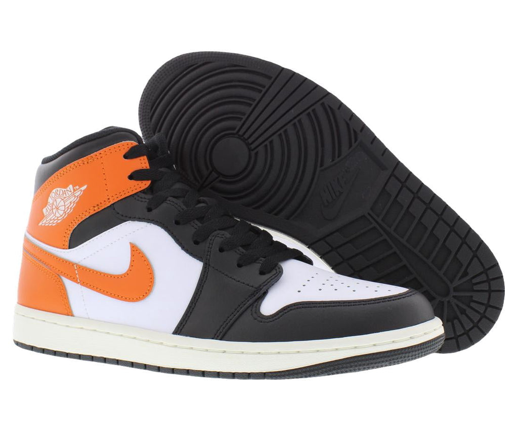 Men's Jordan 1 Mid Starfish/Black-White-Sail (DQ8426 801) - 8