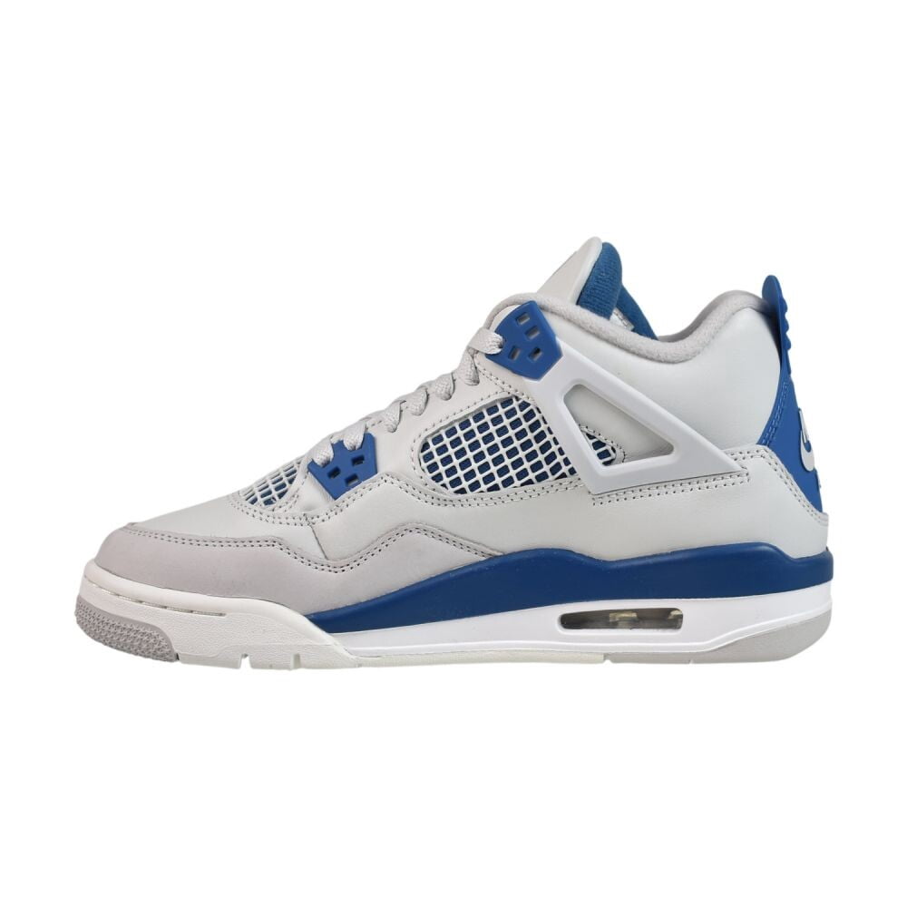 Air Jordan 4 Retro Shoes, Off White/Military Blue, Size 6.5