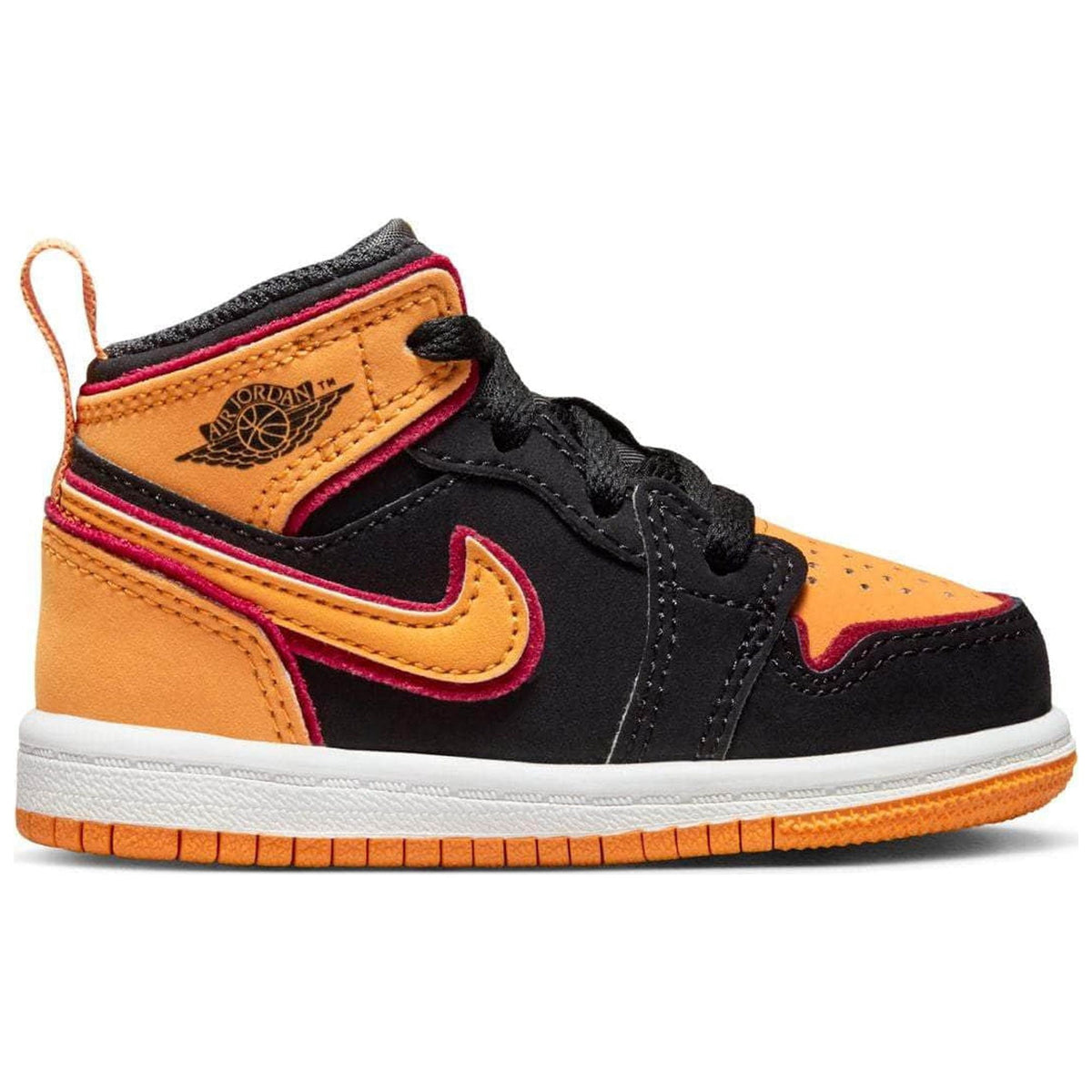 Toddler's Jordan 1 Mid SE Black/Vivid Orange (FJ4926 008) - 6