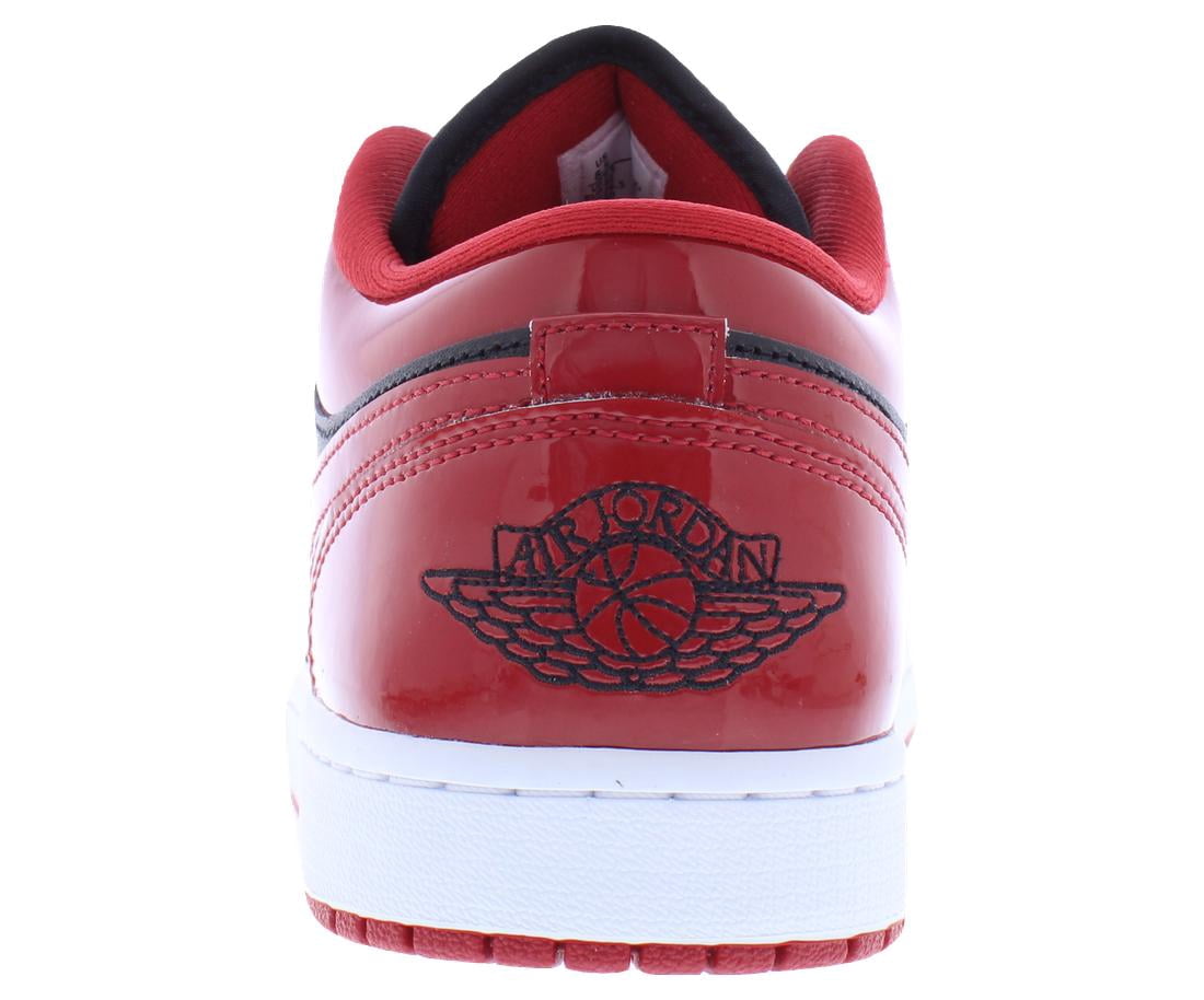 Jordan 1 Low Patent Varsity Red Black Men's Sneakers HV4089-006