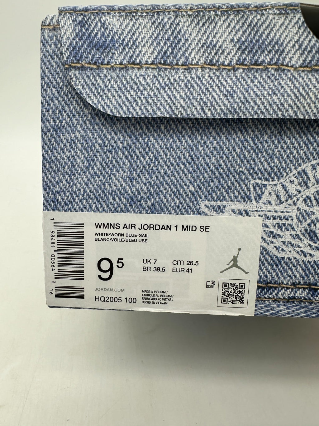 Jordan 1 Mid Denim Women's Sneakers HQ2005-100