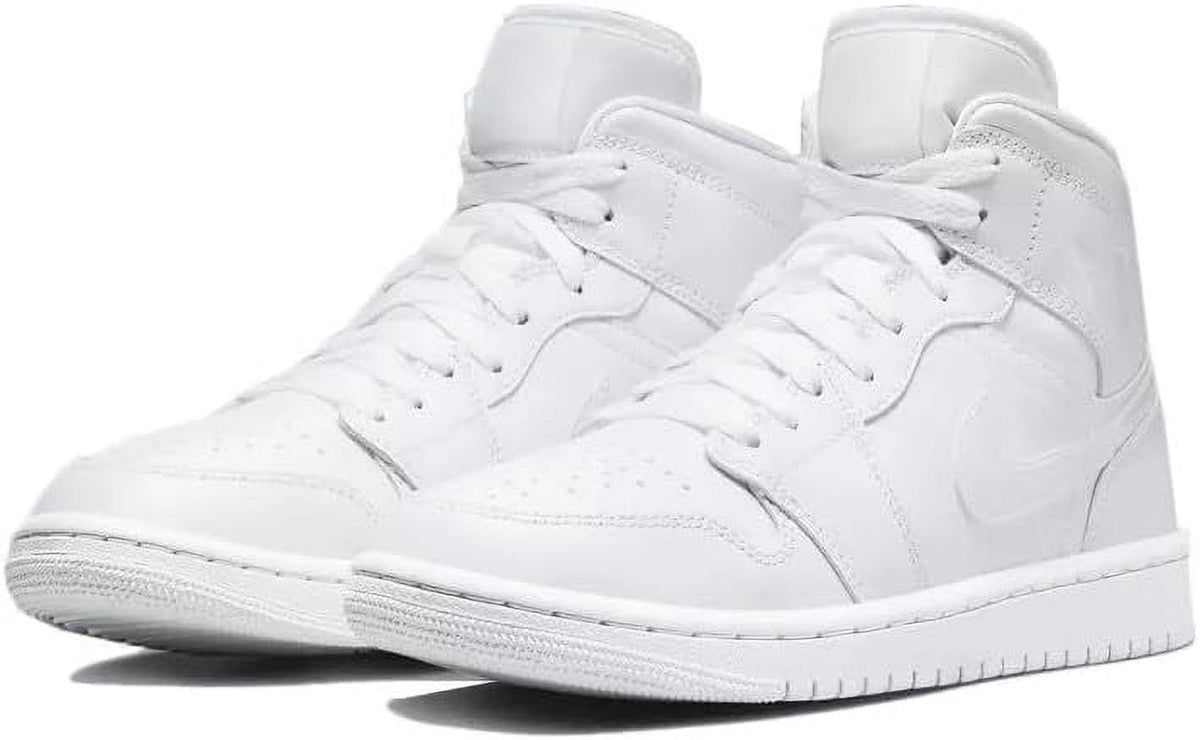 Women's Jordan 1 Mid White/White-White (DV0991 111) - 6