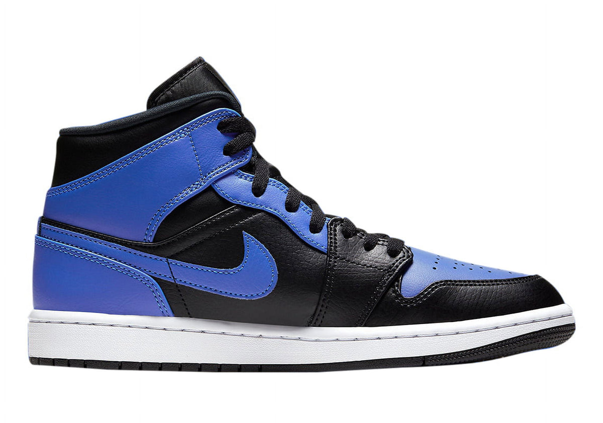 Men's Jordan 1 Mid "Royal" Black/Hyper Royal-White (554724 077) - 9.5