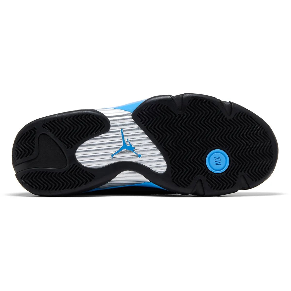 Jordan 14 Retro Black University Blue Men's Sneakers 487471-007